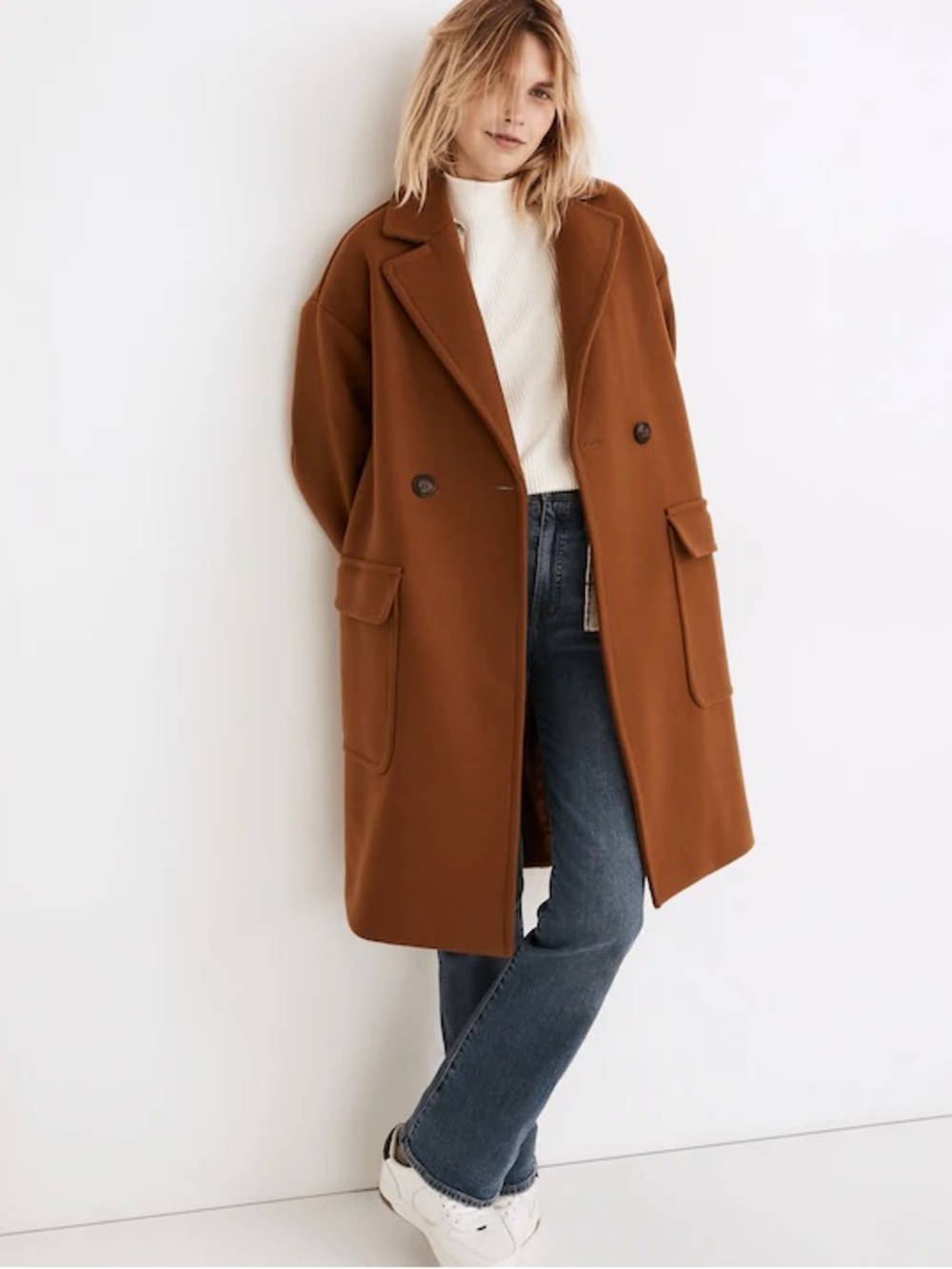 Madewell Averdon Coat in Insuluxe Fabric , sz : XS